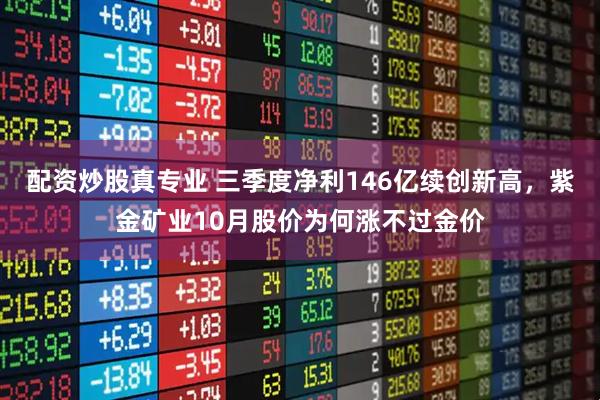 配资炒股真专业 三季度净利146亿续创新高，紫金矿业10月股价为何涨不过金价